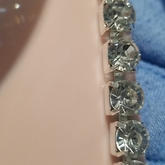 Pink rhinestone pet bowls - Picture 6 of 7